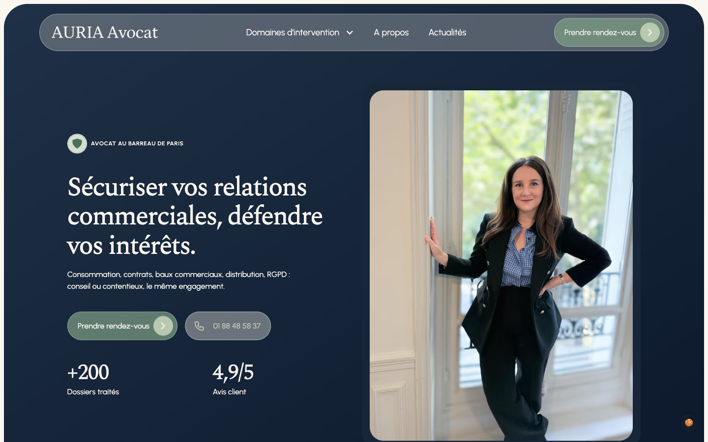 Site internet Auria Avocats