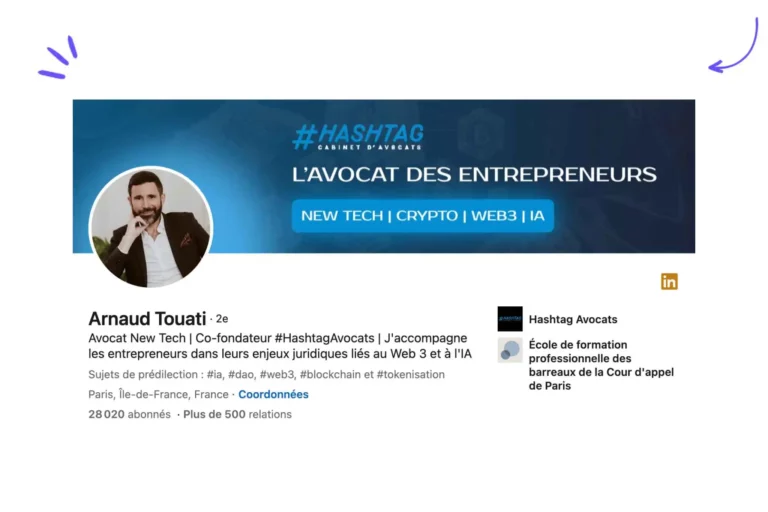 Compte LinkedIn Arnaud Touati